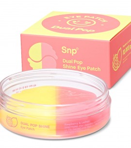Заказать онлайн SNP Двойные гидрогелевые патчи для глаз с малиной и лимоном  Dual Pop Shine Eye Patch Raspberry & Lemon в KoreaSecret