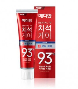 Заказать онлайн Median Освежающая зубная паста с цеолитом красная Median Dental IQ 93%  Red в KoreaSecret