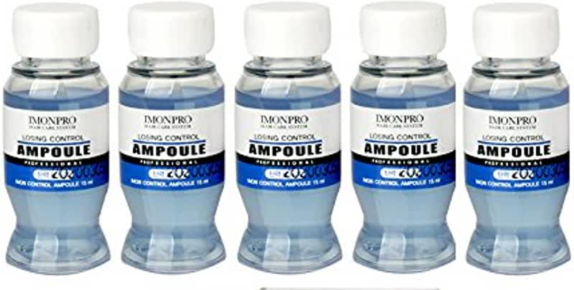Заказать онлайн Imonpro Комплект 5шт Ампула против выпадения волос (голубая) Losing control ampoule Professional hair ampoule в KoreaSecret