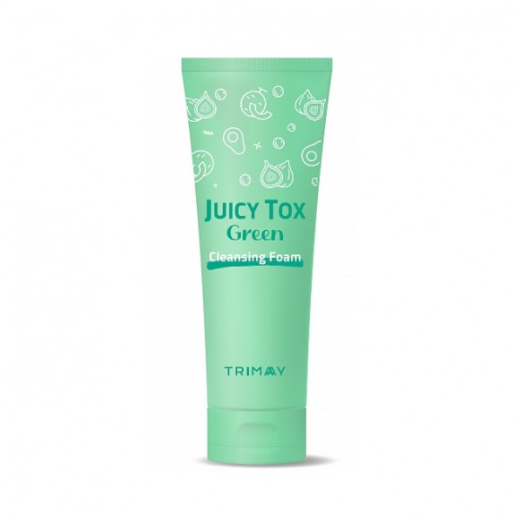 Заказать онлайн Trimay Очищающая пенка на основе зеленого комплекса  Juicy Tox Green Cleansing Foam в KoreaSecret