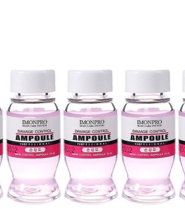 Заказать онлайн Imonpro Комплект 5шт Ампула для поврежденных волос (розовая) Damage Control Ampoule Professional hair ampoule в KoreaSecret