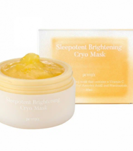 Заказать онлайн Petitfee Ночная маска для тусклой кожи с витамином С и ниацинамидом Sleepotent Brightening Cryo Mask в KoreaSecret