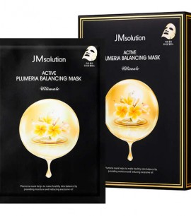 Заказать онлайн JMsolution Маска-салфетка с экстрактом плюмерии Active Plumeria Balancing Mask Ultimate в KoreaSecret
