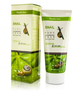 Заказать онлайн Farmstay Пенка для умывания с улиткой Snail Pure Cleansing foam в KoreaSecret