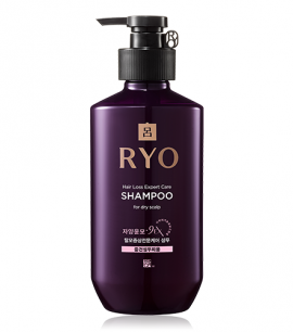Ryoe Лечебный шампунь от выпадения волос для жирной кожи головы 400мл (сиреневый)