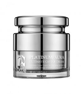Заказать онлайн Ottie Антивозрастной крем Роскошь платины Platinum Aura Ultimate Caviar Cream в KoreaSecret