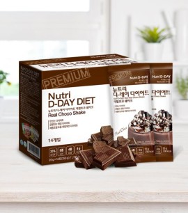 Заказать онлайн Nutri D-Day Настоящий шоколадный диетический коктейль пакет 25гр Real Choco Diet Shake в KoreaSecret