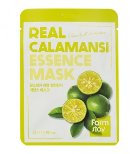 Заказать онлайн Farmstay Маска-салфетка для яркости кожи с каламанси Real Calamansi Essence Mask в KoreaSecret