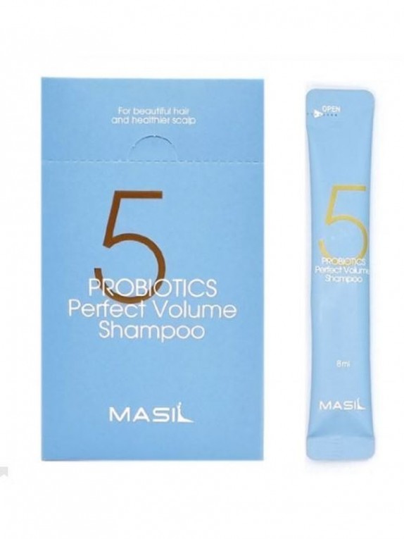 Заказать онлайн Masil Комплект 20шт Шампунь для объема волос с пробиотиками  5 Probiotics Perfect Volume Shampoo в KoreaSecret