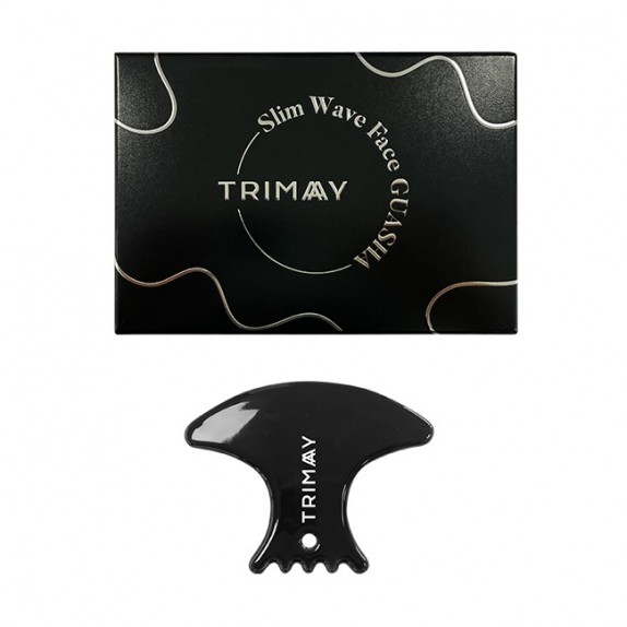 Заказать онлайн Trimay Натуральный керамический скребок гуаша для лица Slim Wave Face Guasha в KoreaSecret