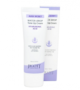 Заказать онлайн Jigott Увлажняющий крем с гиалуроновой кислотой Aura Secret Water Drop Tone-up Cream Hyaluronic Acid в KoreaSecret