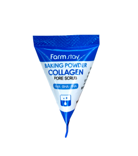Заказать онлайн Farmstay Скраб с коллагеном и содой для очищения пор (треугольник) Baking Powder Collagen Pore Scrub в KoreaSecret