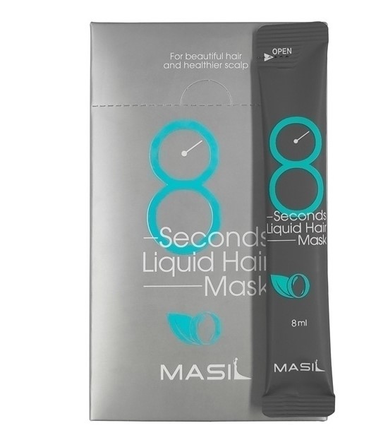 Заказать онлайн Masil Комплект 20шт Экспресс-маска  для объема волос 8 Seconds Liquid Hair Mask в KoreaSecret