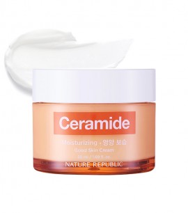 Заказать онлайн Nature Republic Ампульный крем для лица c керамидами Good Skin Ampoule Cream в KoreaSecret