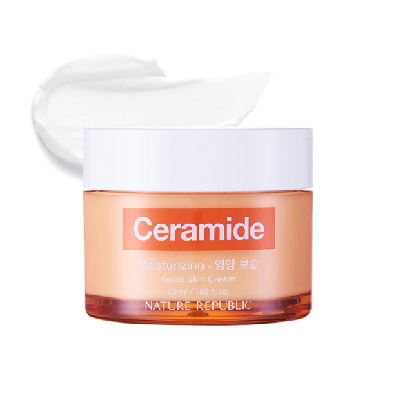 Заказать онлайн Nature Republic Ампульный крем для лица c керамидами Good Skin Ampoule Cream в KoreaSecret