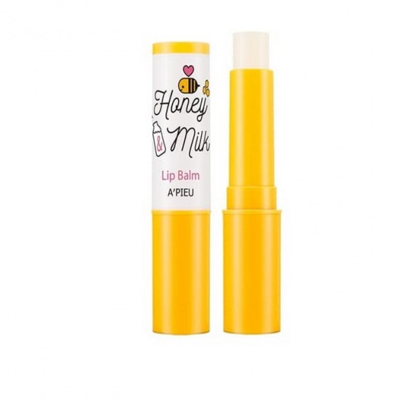 Заказать онлайн A'pieu Восстанавливающий питательный бальзам для губ Молоко и мед Honey & Milk Lip Balm в KoreaSecret