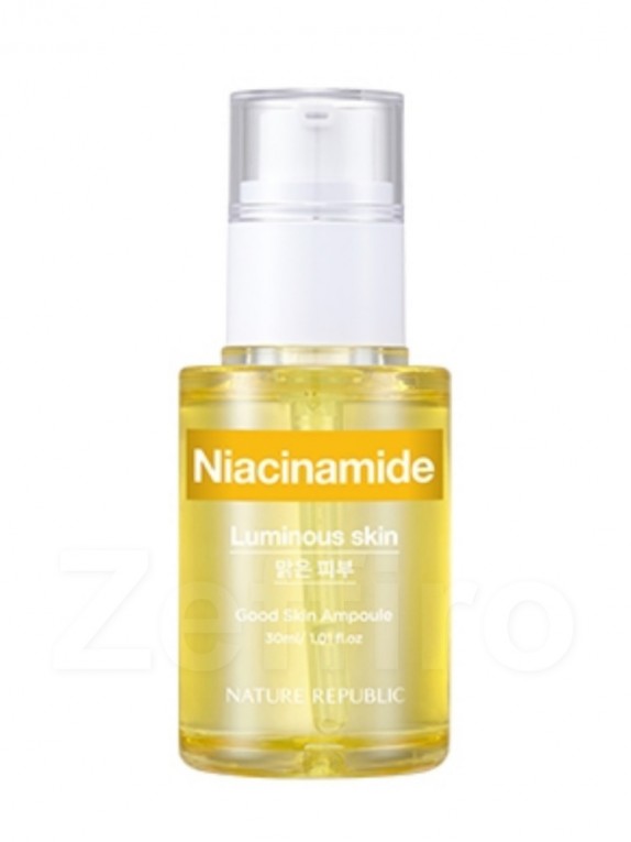 Заказать онлайн Nature Republic Ампульная сыворотка с ниацинамидом Good Skin Niacinamide Ampoule в KoreaSecret