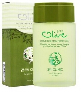 Заказать онлайн 3W Clinic Мужской увлажняющий тоник с Оливой 150мл Olive For Man Fresh Skin в KoreaSecret