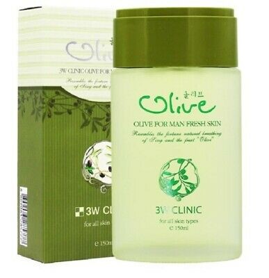 Заказать онлайн 3W Clinic Мужской увлажняющий тоник с Оливой 150мл Olive For Man Fresh Skin в KoreaSecret