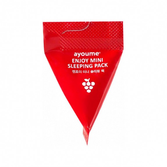 Заказать онлайн Ayoume Ночная маска с красным вином (треугольник) Enjoy Mini Sleeping Pack в KoreaSecret