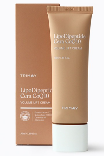 Заказать онлайн Trimay Лифтинг-крем с коэнзимом Q10 ,комплексом пептидов и идебеноном LipoDipeptide Cera CoQ10 Volume Lift Cream в KoreaSecret