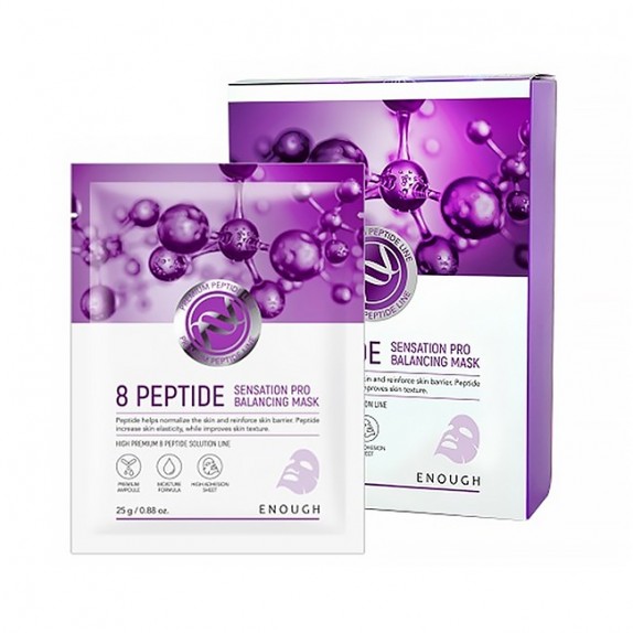 Заказать онлайн Enough Маска против морщин с пептидами Premium 8 Peptide Sensation Pro Balancing Mask в KoreaSecret