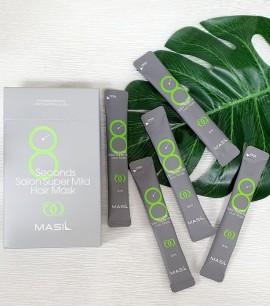 Заказать онлайн Masil Мягкая восстанавливающая маска для волос (пробник) 8 Seconds Salon Super Mild Hair Mask (Green в KoreaSecret