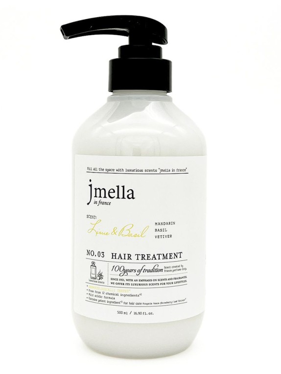 Заказать онлайн Jmella Маска для волос с лаймом и базиликом Lime & Basil hair treatment в KoreaSecret