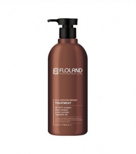 Floland Маска для поврежденных волос с кератином 530мл Premium Silk Keratin Treatment