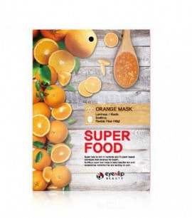 Заказать онлайн Eyenlip Маска-салфетка с экстрактом апельсина Super Food Orange Mask в KoreaSecret