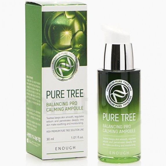 Заказать онлайн Enough Cыворотка с экстрактом чайного дерева Pure Tree Balancing Pro Calming Ampoule в KoreaSecret