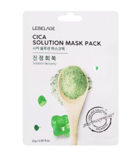 Заказать онлайн Lebelage Маска-салфетка с центеллой Cica Solution Mask Pack в KoreaSecret