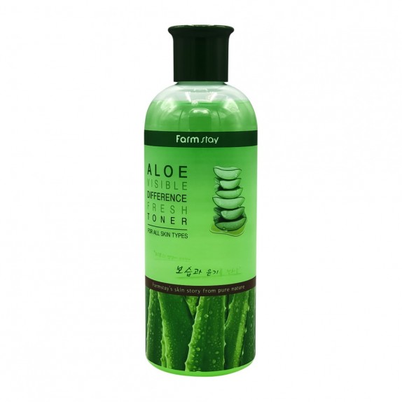 Заказать онлайн Farmstay Освежающий тонер с алоэ Visible Difference Fresh Toner Aloe в KoreaSecret