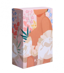Заказать онлайн Коробка складная «Девушка в цветах», 16*23*7.5см в KoreaSecret