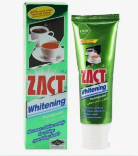 Заказать онлайн Lion Отбеливающая зубная паста от кофейного и чайного налета Zact в KoreaSecret