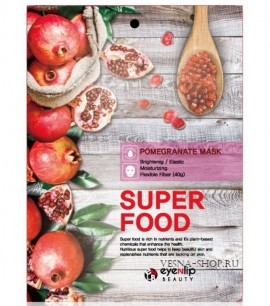 Заказать онлайн Eyenlip Маска-салфетка с экстрактом граната Super Food Pomegranate Mask в KoreaSecret