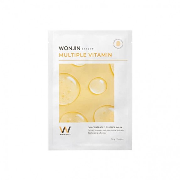 Заказать онлайн Wonjin Витаминная маска-салфетка для ровного тона Effect Multiple Vitamin Mask в KoreaSecret
