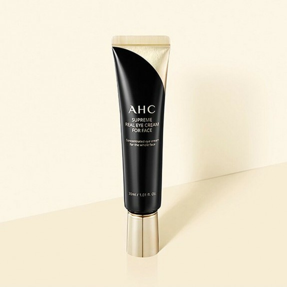 Заказать онлайн AHC Премиальный омолаживающий крем для кожи вокруг глаз 12мл Ten Revolution Real Eye Cream For Face в KoreaSecret