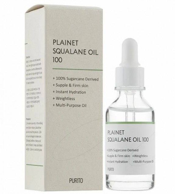 Заказать онлайн Purito Сквалановое масло для глубокого увлажнения Plainet Squalane Oil 100% в KoreaSecret