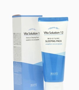 Заказать онлайн Jigott Ночная увлажняющая маска Vita Solution 12 Moisture Sleeping Pack в KoreaSecret