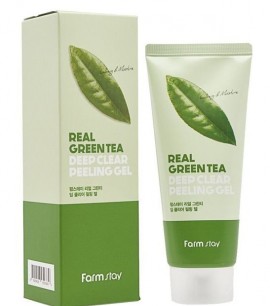Заказать онлайн Farmstay Пилинг-гель с экстрактом зеленого чая Real Green Tea Deep Clear Peeling Gel в KoreaSecret