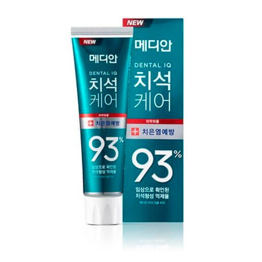 Заказать онлайн Median Зубная паста для ухода за дёснами с цеолитом 120гр зеленая Dental IQ 93% Prevent Gingiv Green в KoreaSecret