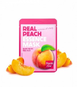Заказать онлайн FarmStay Маска-салфетка с персиком Real Peach Essence Mask в KoreaSecret