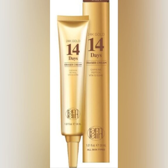 Заказать онлайн Lamelin Крем-ластик для кожи лица c золотом 24k Gold 14 Days Eraser Cream в KoreaSecret