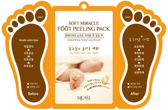 Заказать онлайн Mijin Высококонцентрированный пилинг для ног Miracle Foot Peeling Pack в KoreaSecret