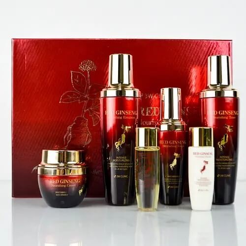 Заказать онлайн 3W Clinic Подарочный набор с экстрактом красного женьшеня Red Ginseng Nourishing Skin Care Set в KoreaSecret