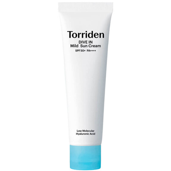 Заказать онлайн Torriden Увлажняющий минеральный солнцезащитный крем Dive In Low Mild Sun Cream SPF50+ PA++++ в KoreaSecret