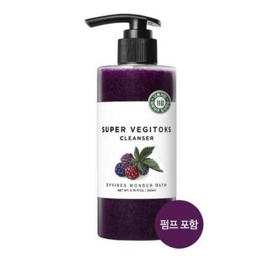 Заказать онлайн Wonder Bath Детокс очищение для упругости кожи 200мл By Vibes Super Vegitoks Cleanser Purple в KoreaSecret