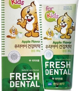 Заказать онлайн Hanil Детская зубная паста с экстрактом яблока Fresh Dental Apple в KoreaSecret