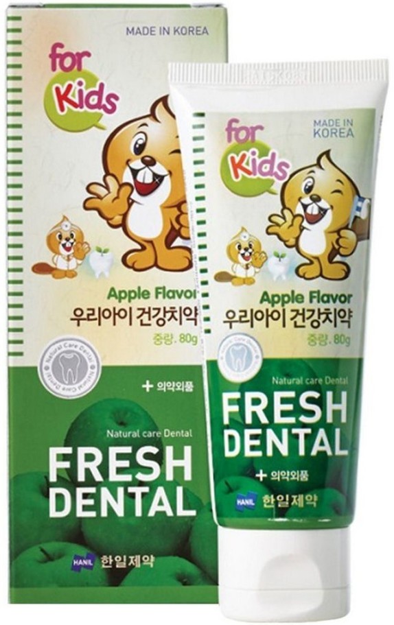 Заказать онлайн Hanil Детская зубная паста с экстрактом яблока Fresh Dental Apple в KoreaSecret